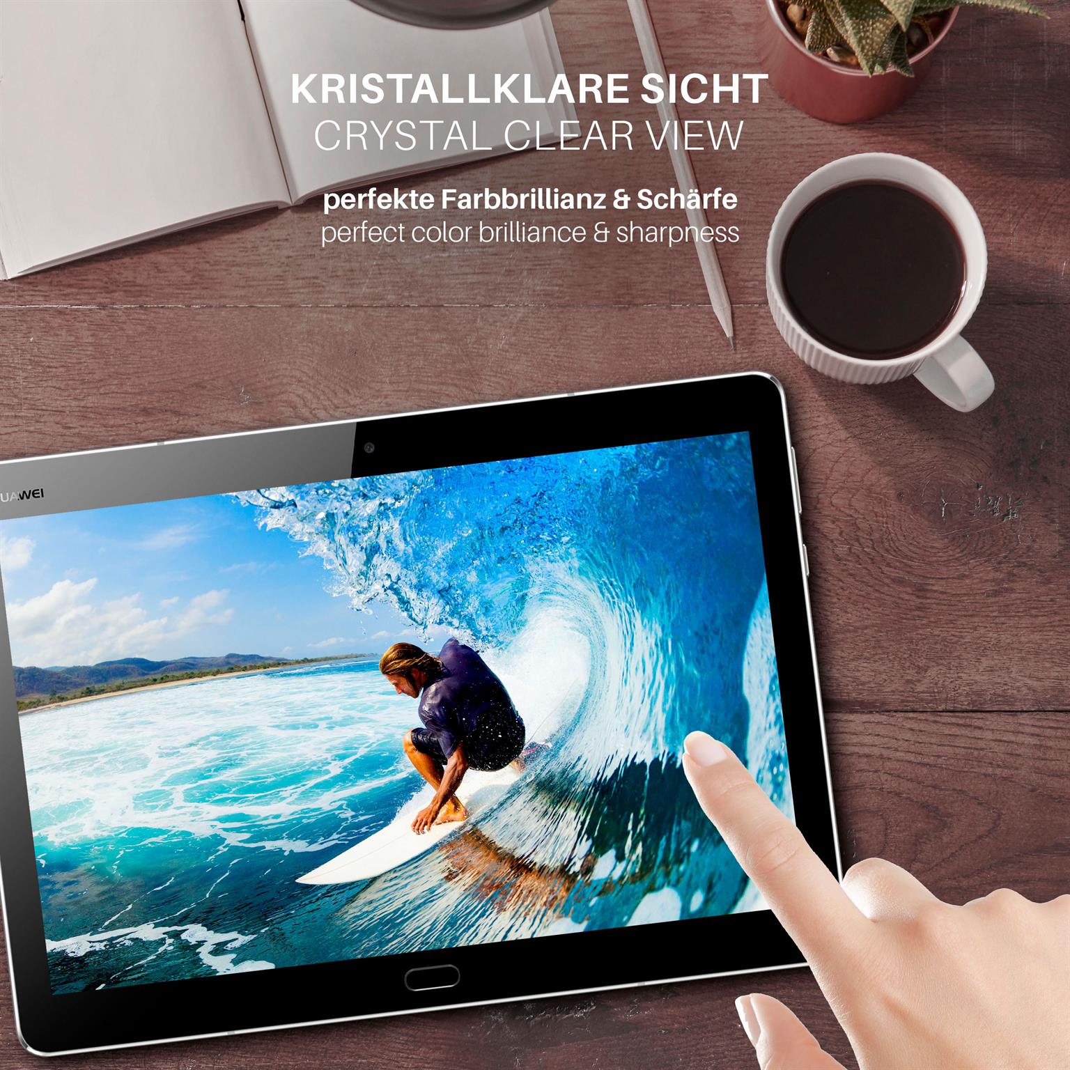 moex FlexProtect Huawei MediaPad M3 Lite 10 Schutzfolie Klar – Weiteres Produktbild 4