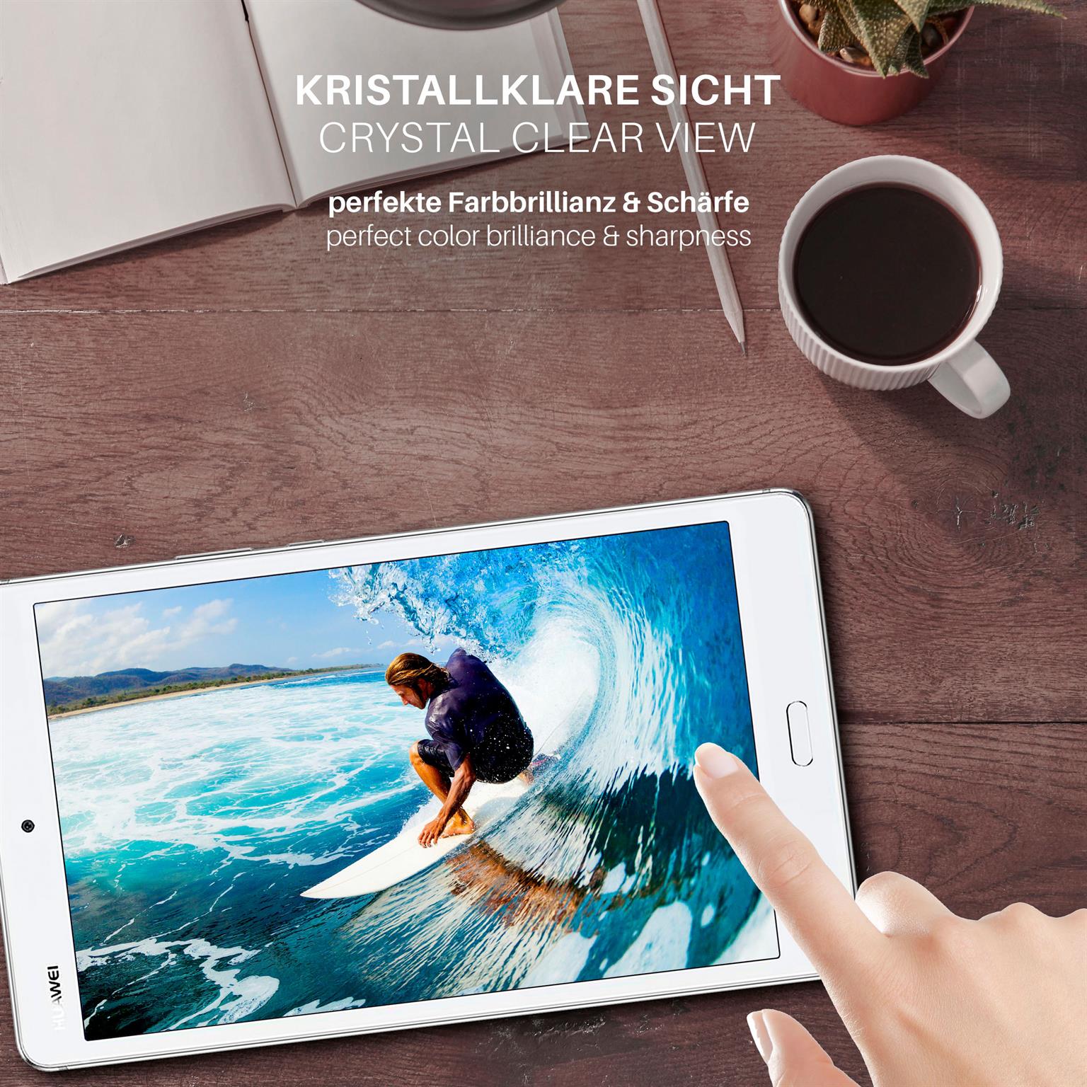 moex FlexProtect Huawei MediaPad M3 Lite 8 Schutzfolie Klar – Weiteres Produktbild 4