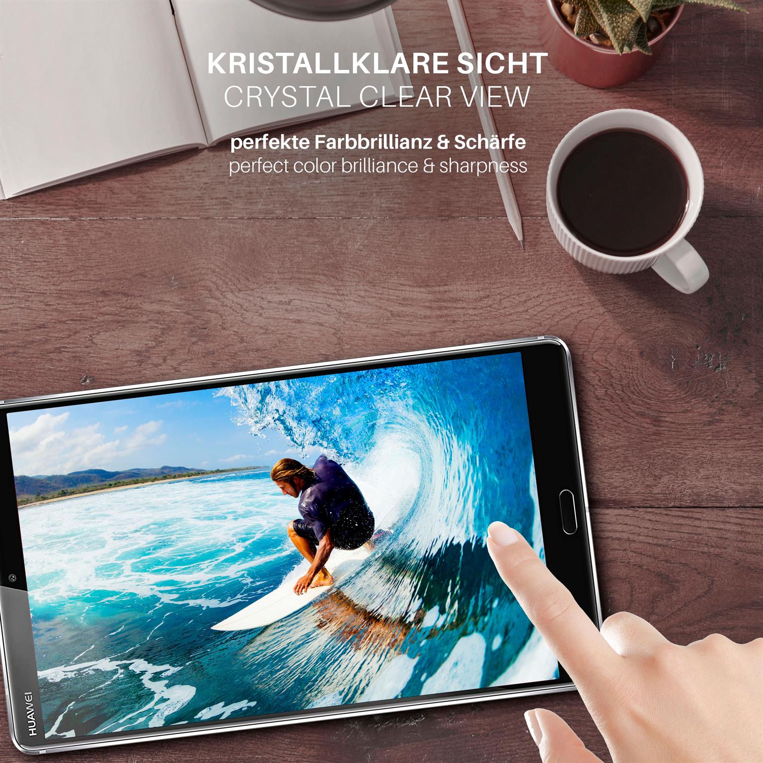 moex FlexProtect Huawei MediaPad M5 (8.4) Schutzfolie Klar – Weiteres Produktbild 4
