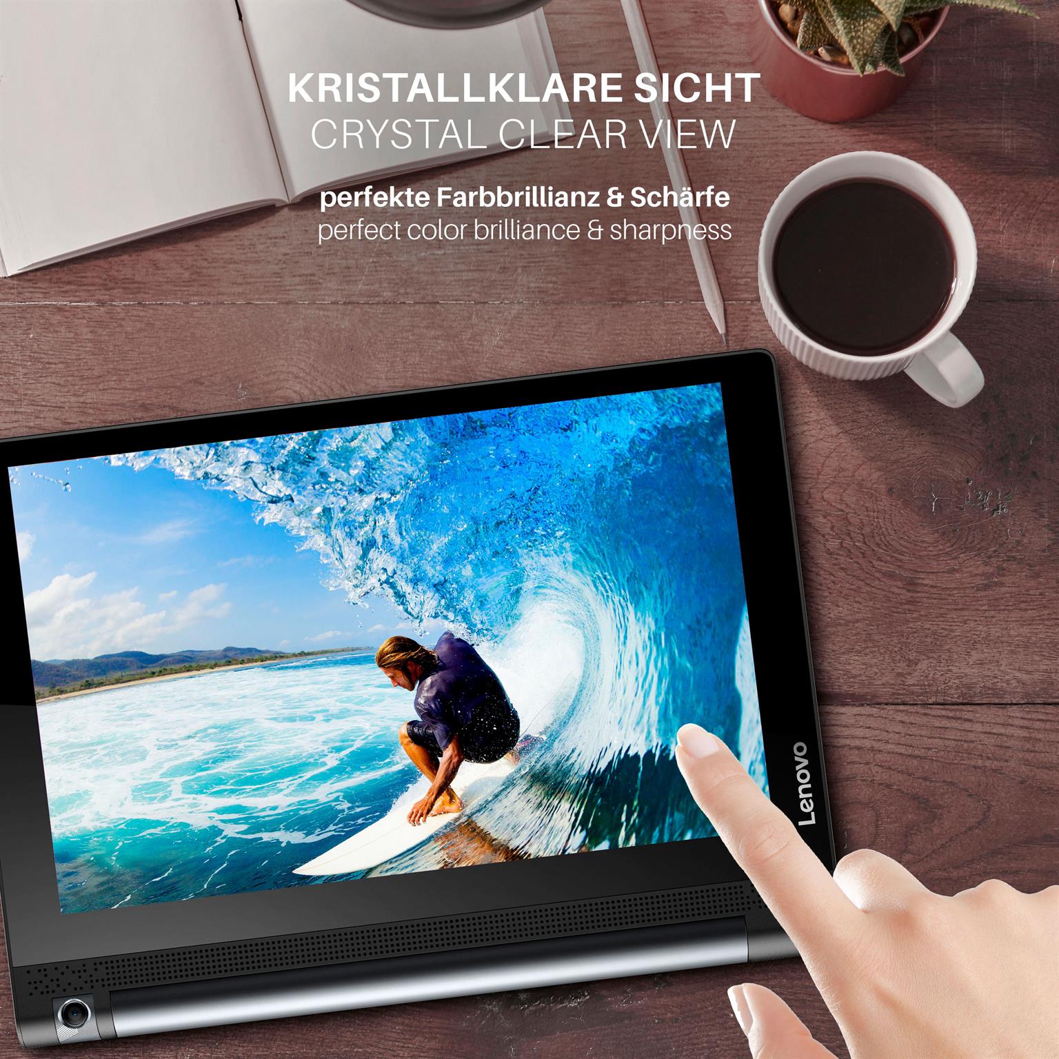 moex FlexProtect Lenovo Yoga Tab 3 10 Schutzfolie Klar – Weiteres Produktbild 4
