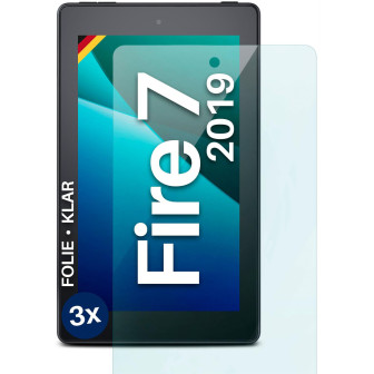 moex FlexProtect Amazon Fire 7 (2019) Schutzfolie Klar – 3er Set