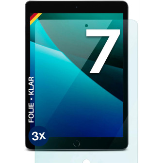 moex FlexProtect iPad 7 (2019) Schutzfolie Klar – 3er Set