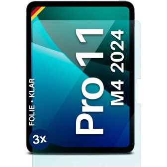 moex FlexProtect iPad Pro 11 (2024) Schutzfolie Klar – 3er Set
