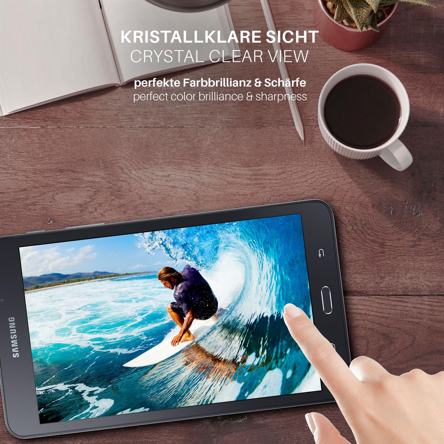 moex FlexProtect Samsung Galaxy Tab A 7.0 2016 Schutzfolie Klar – Weiteres Produktbild 4