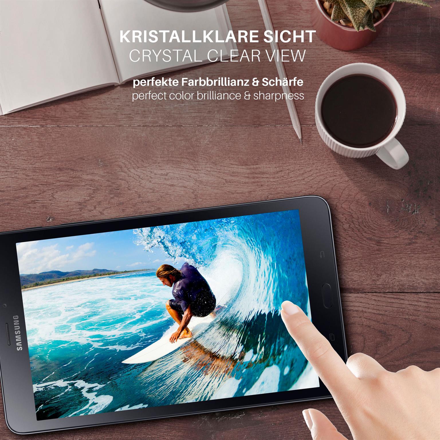 moex FlexProtect Samsung Galaxy Tab A 8.0 2017 Schutzfolie Klar – Weiteres Produktbild 4