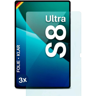 moex FlexProtect Samsung Galaxy Tab S8 Ultra Schutzfolie Klar – 3er Set