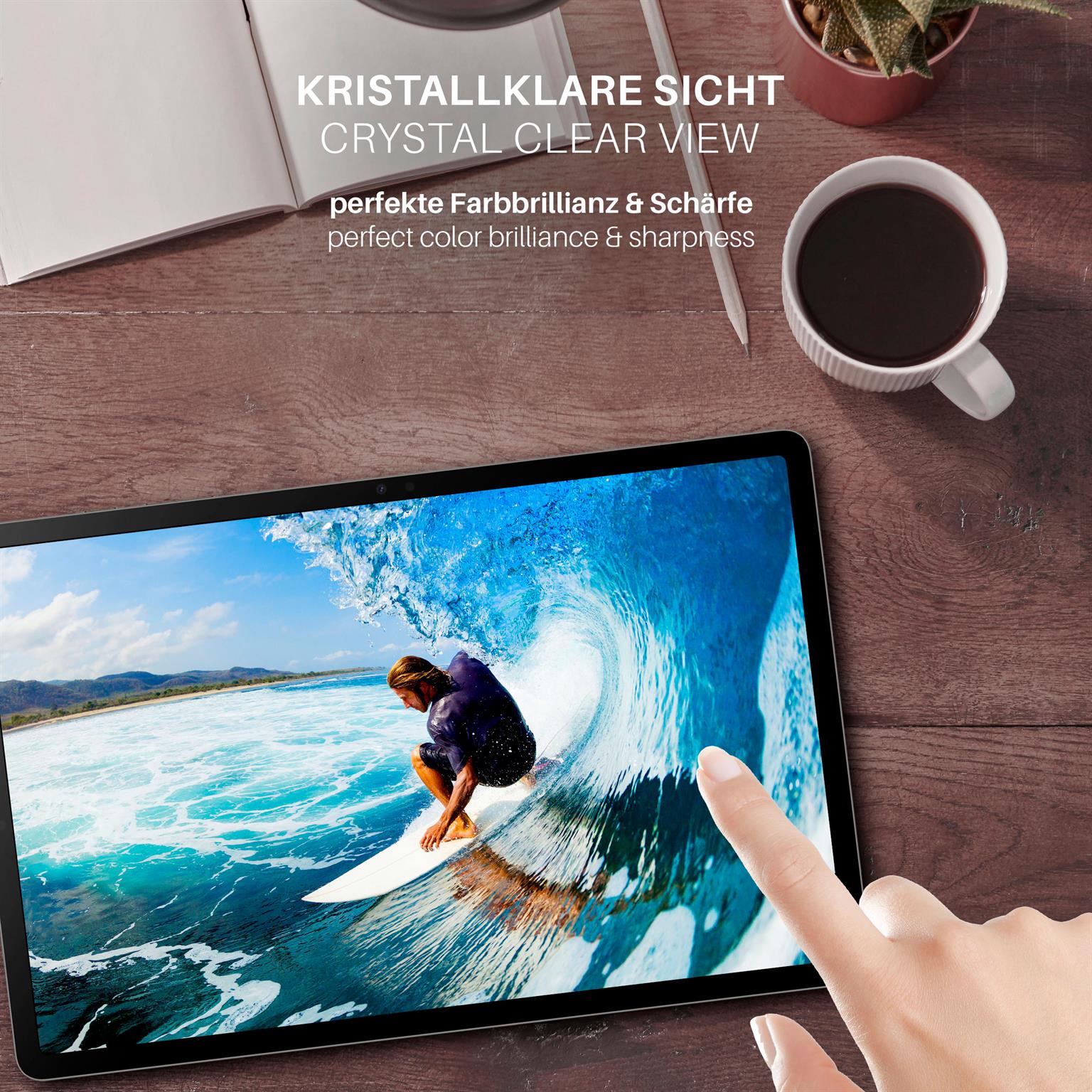 moex FlexProtect Samsung Galaxy Tab S9 Plus Schutzfolie Klar – Weiteres Produktbild 4