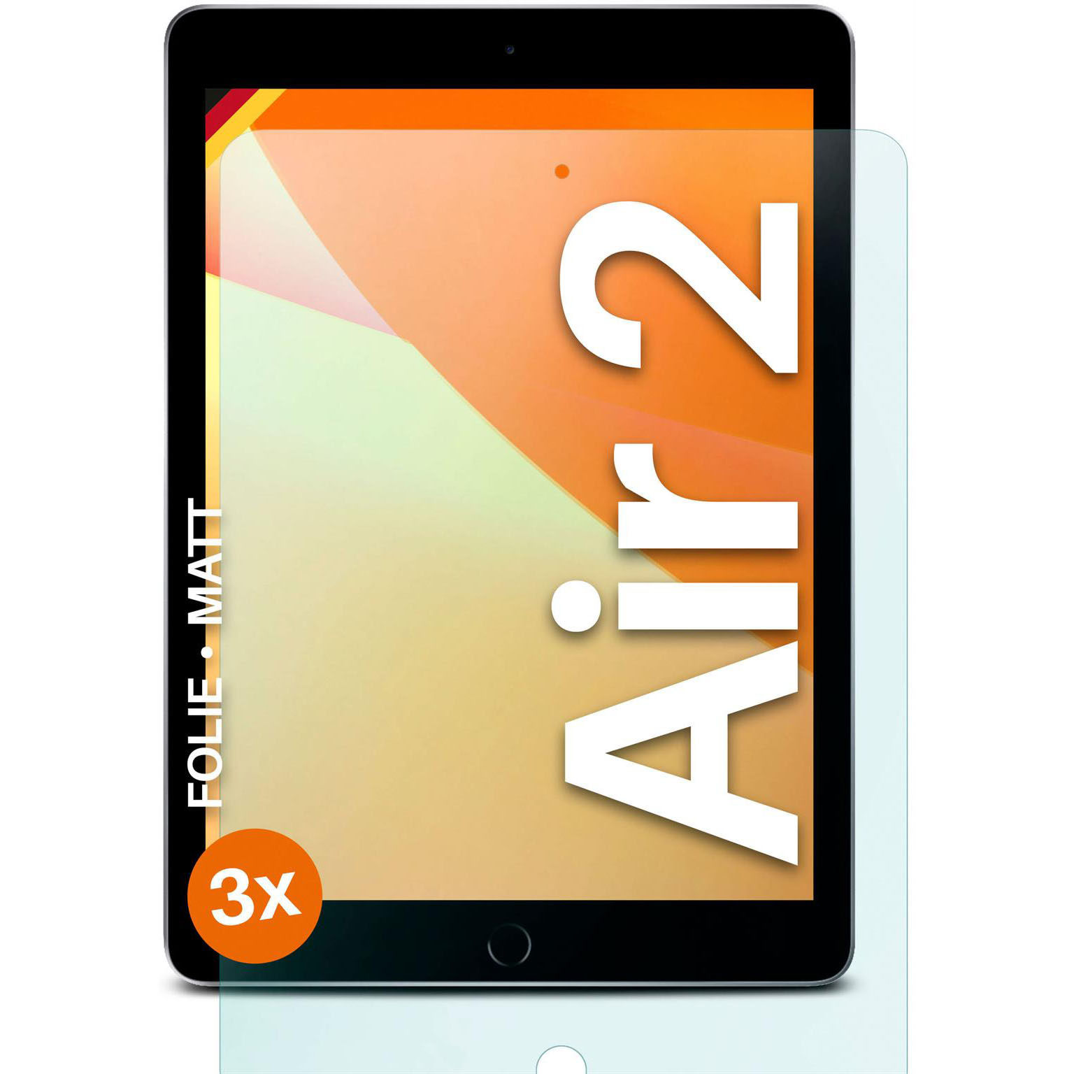 moex FlexProtect iPad Air 2 (2014) Schutzfolie Matt Hauptbild