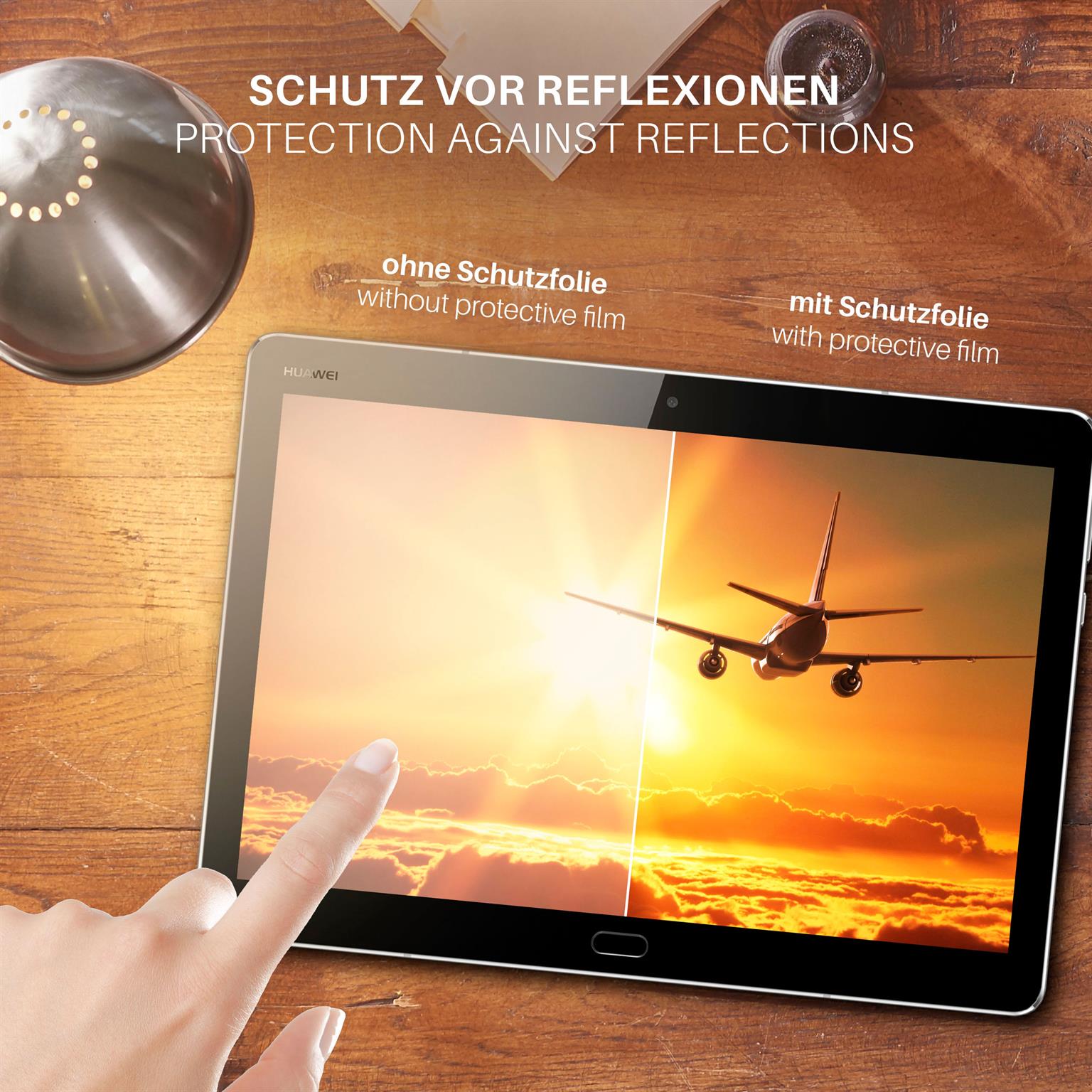 moex FlexProtect Huawei MediaPad M3 Lite 10 Schutzfolie Matt – Weiteres Produktbild 4