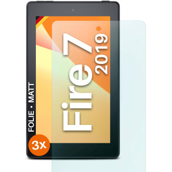 moex FlexProtect Amazon Fire 7 (2019) Schutzfolie Matt – 3er Set