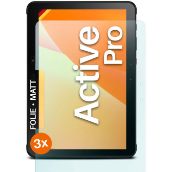 moex FlexProtect Samsung Galaxy Tab Active Pro Schutzfolie Matt – 3er Set