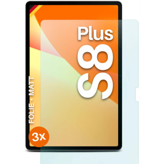 moex FlexProtect Samsung Galaxy Tab S8 Plus Schutzfolie Matt – 3er Set
