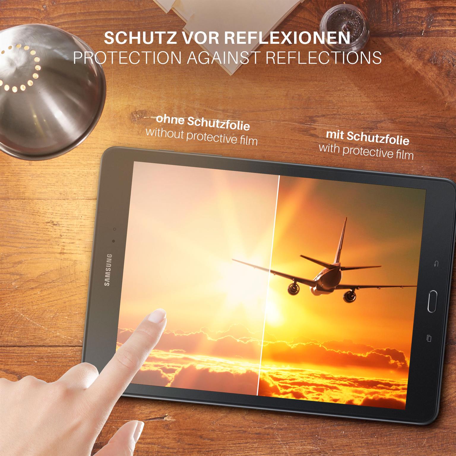 moex FlexProtect Samsung Galaxy Tab A 9.7 Schutzfolie Matt – Weiteres Produktbild 4