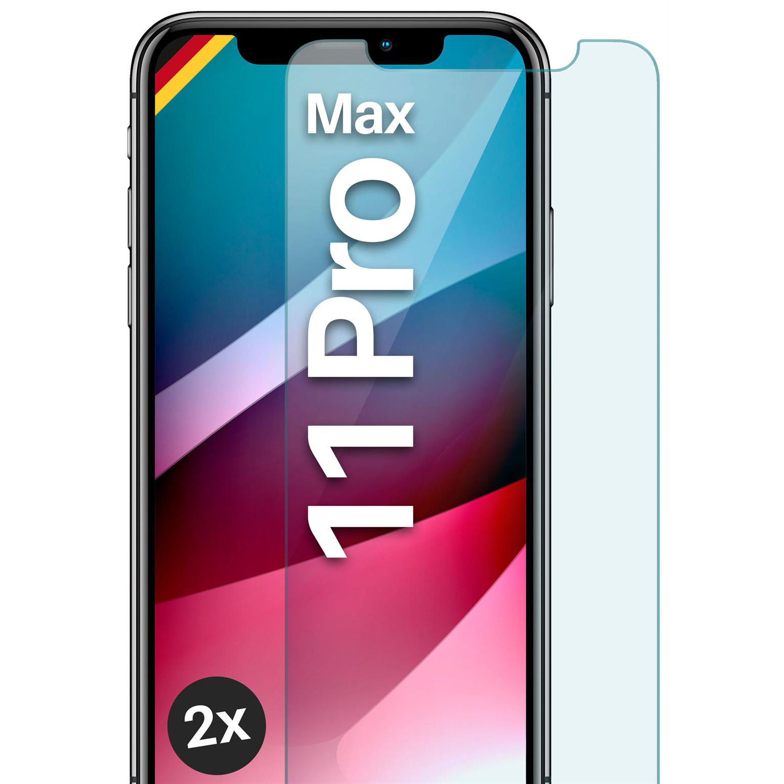 moex ShockProtect iPhone 11 Pro Max Panzerglas Klar – Weiteres Produktbild 1 moex ShockProtect iPhone 11 Pro Max Panzerglas Klar – Weiteres Produktbild 1