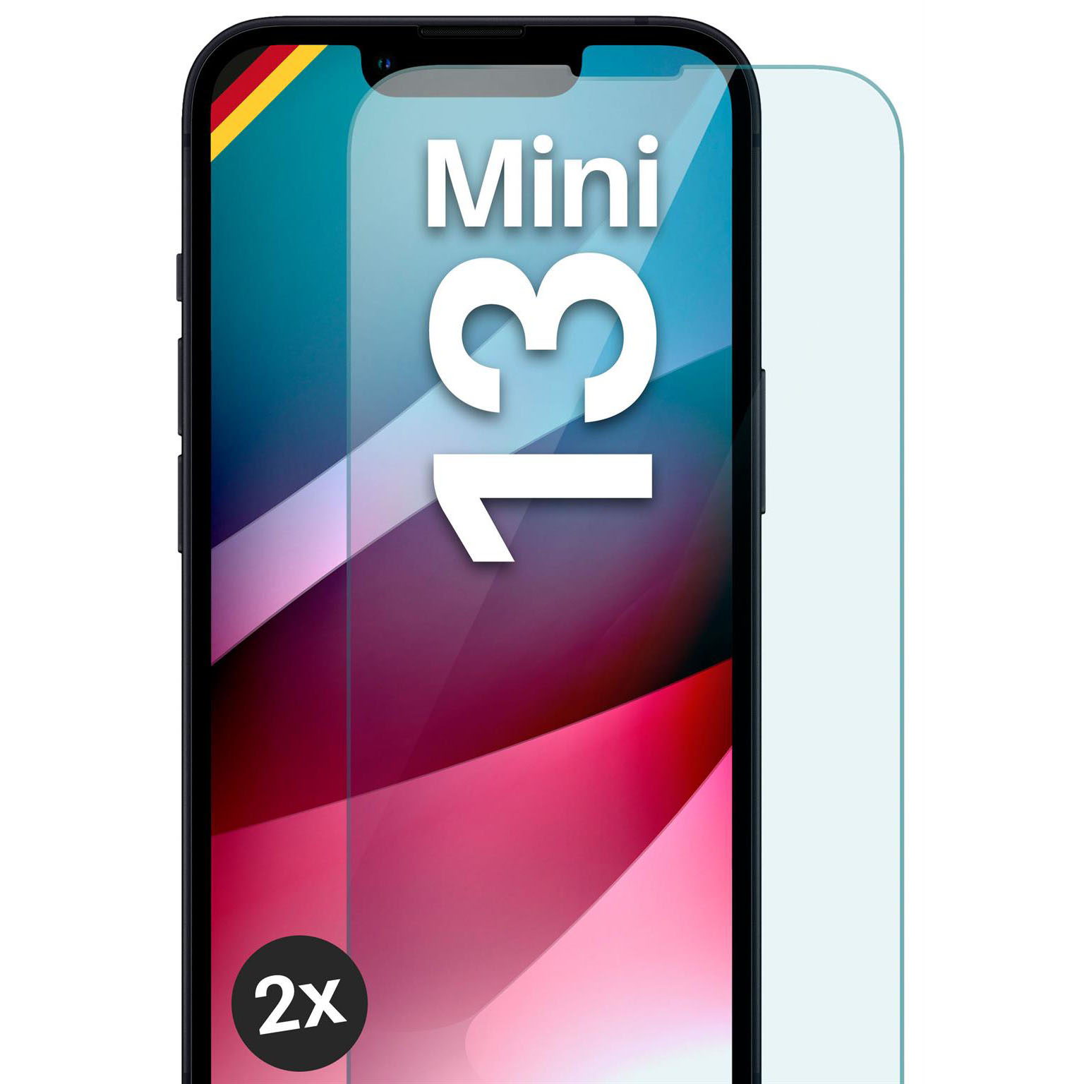 moex ShockProtect iPhone 13 mini Panzerglas Klar – Weiteres Produktbild 1 moex ShockProtect iPhone 13 mini Panzerglas Klar – Weiteres Produktbild 1