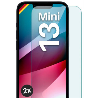 moex ShockProtect iPhone 13 mini Panzerglas Klar – 2er Set