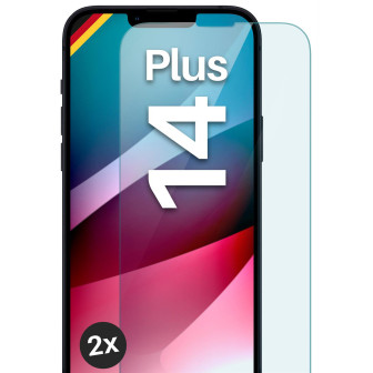 moex ShockProtect iPhone 14 Plus Panzerglas Klar – 2er Set