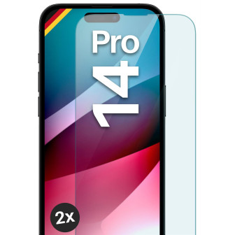 moex ShockProtect iPhone 14 Pro Panzerglas Klar – 2er Set