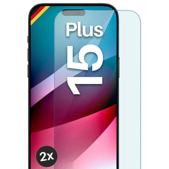 moex ShockProtect iPhone 15 Plus Panzerglas Klar – Weiteres Produktbild 1