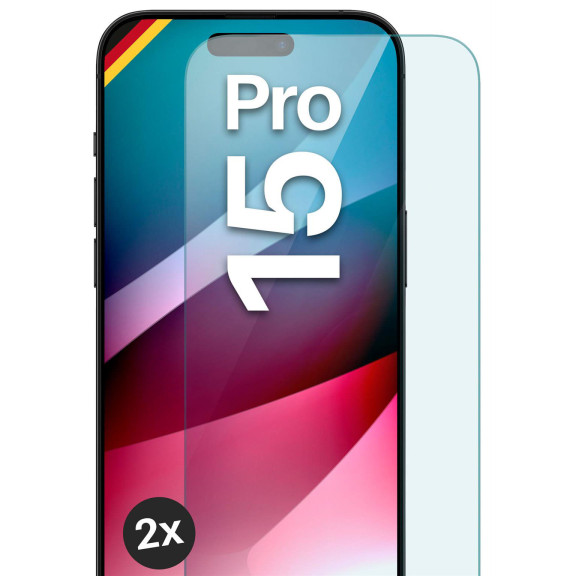 moex ShockProtect iPhone 15 Pro Panzerglas Klar – Weiteres Produktbild 1