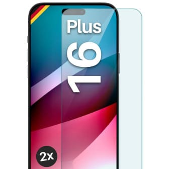 moex ShockProtect iPhone 16 Plus Panzerglas Klar – 2er Set moex ShockProtect iPhone 16 Plus Panzerglas Klar – 2er Set