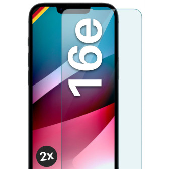 moex ShockProtect iPhone 16e Panzerglas Klar – 2er Set