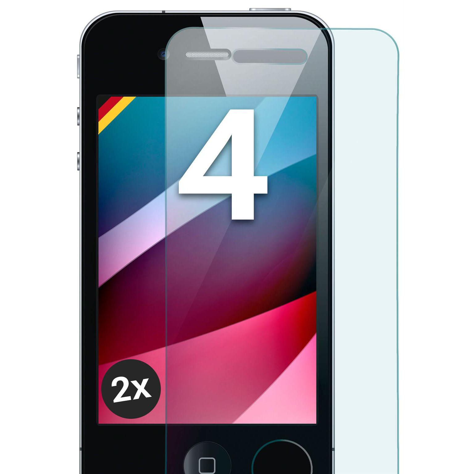 moex ShockProtect iPhone 4 Panzerglas Klar – undefined