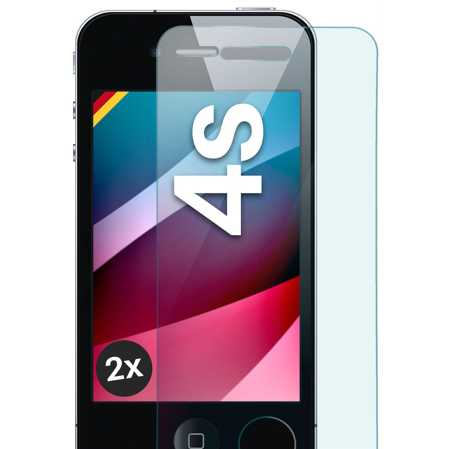 moex ShockProtect iPhone 4S Panzerglas Klar – Weiteres Produktbild 1 moex ShockProtect iPhone 4S Panzerglas Klar – Weiteres Produktbild 1