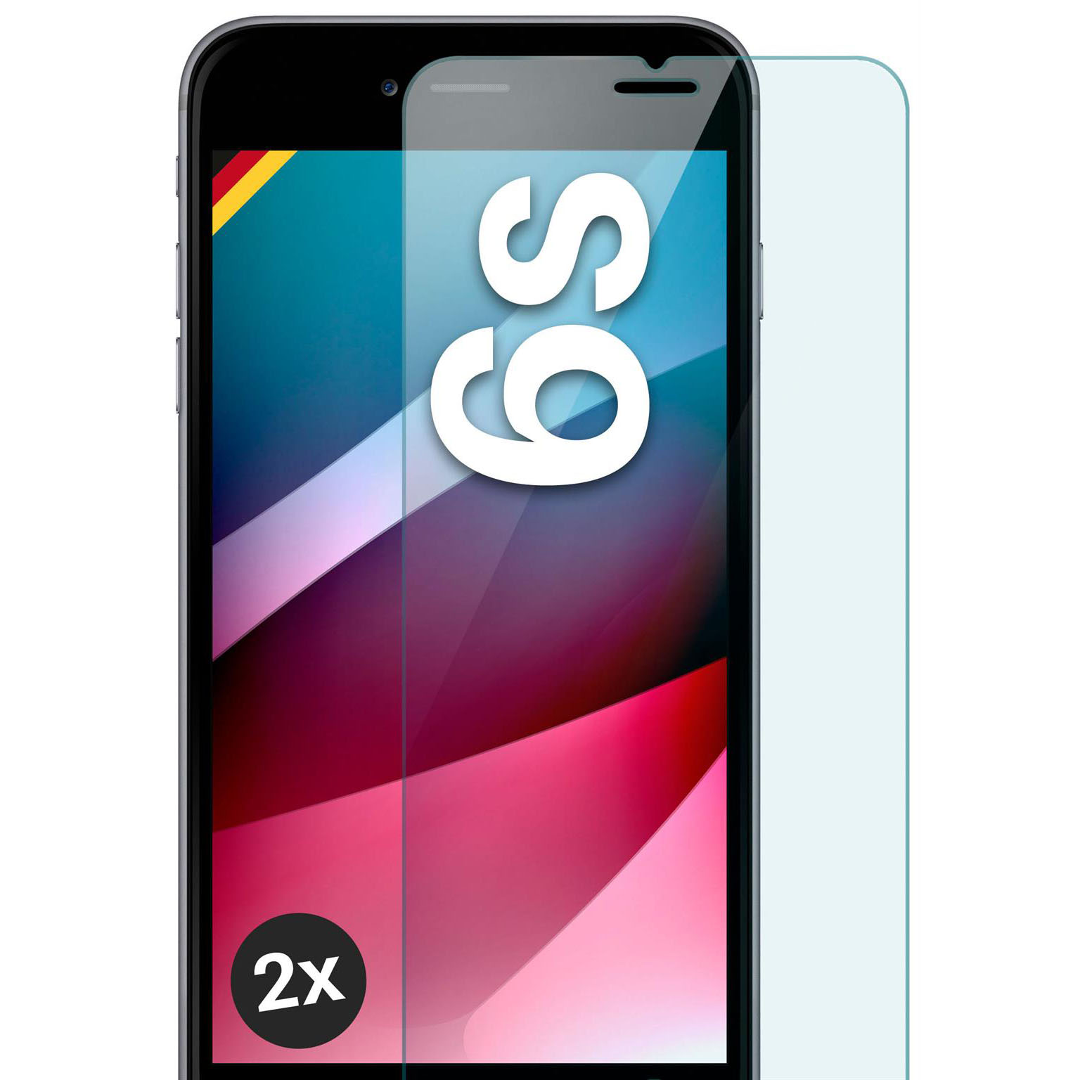 moex ShockProtect iPhone 6s Panzerglas Klar – Weiteres Produktbild 1 moex ShockProtect iPhone 6s Panzerglas Klar – Weiteres Produktbild 1
