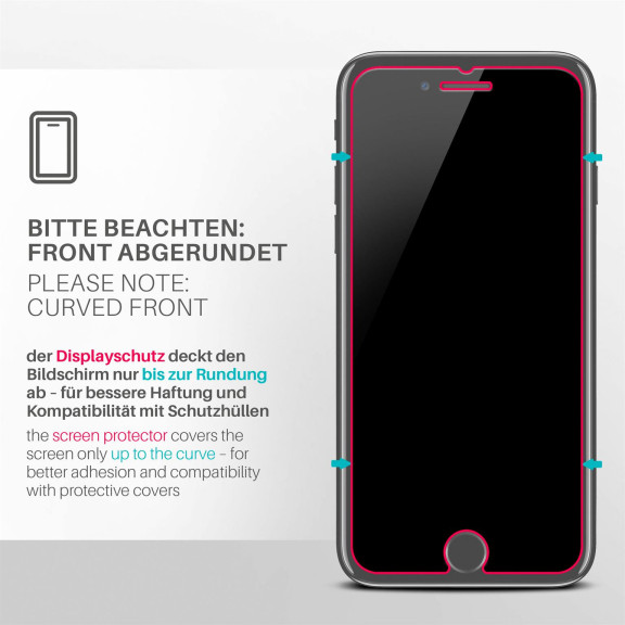moex ShockProtect iPhone 7 Plus Panzerglas Klar – Weiteres Produktbild 3