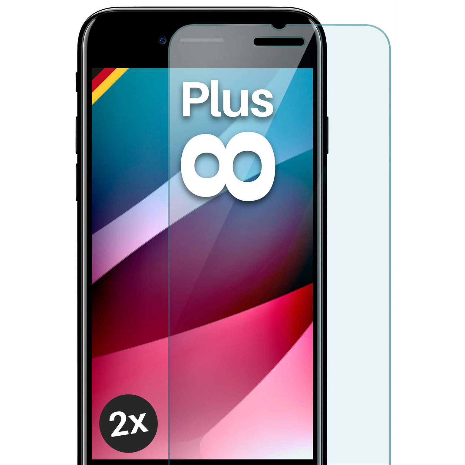 moex ShockProtect iPhone 8 Plus Panzerglas Klar – Weiteres Produktbild 1 moex ShockProtect iPhone 8 Plus Panzerglas Klar – Weiteres Produktbild 1