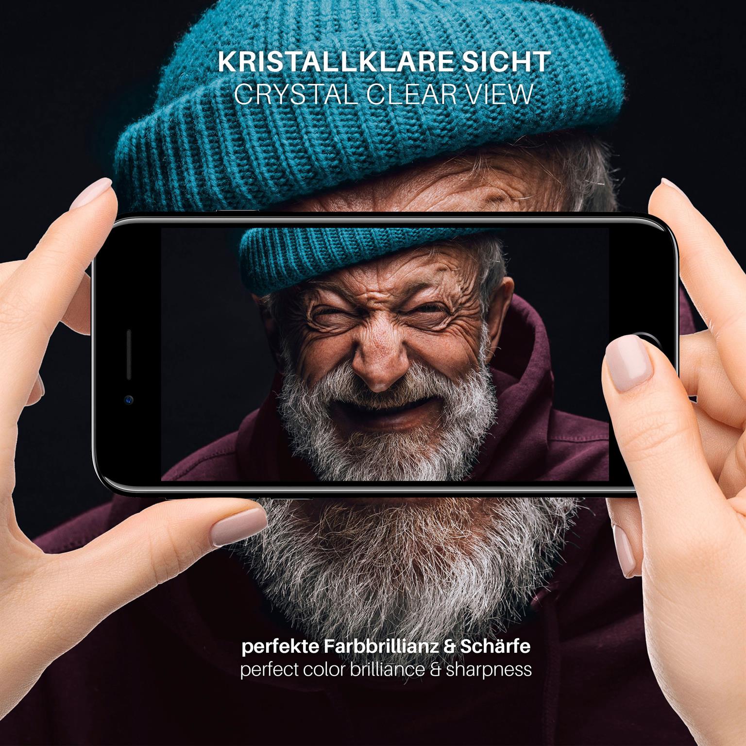 moex ShockProtect iPhone 8 Plus Panzerglas Klar – Weiteres Produktbild 5