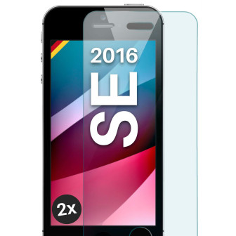 moex ShockProtect iPhone SE (2016) Panzerglas Klar – 2er Set