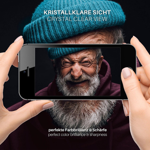 moex ShockProtect iPhone SE (2016) Panzerglas Klar – Weiteres Produktbild 5