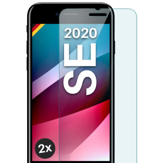moex ShockProtect iPhone SE (2020) Panzerglas Klar – 2er Set