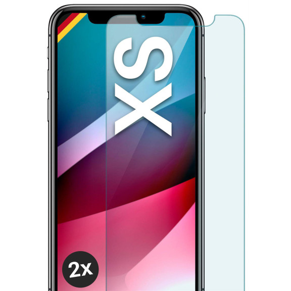 moex ShockProtect iPhone XS Panzerglas Klar – Weiteres Produktbild 1