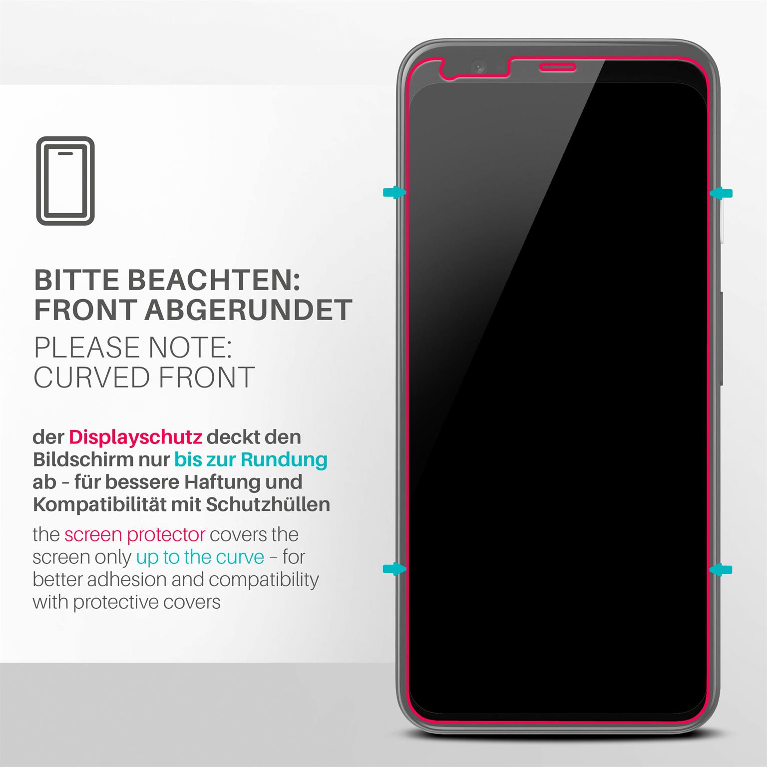 moex ShockProtect Google Pixel 4 XL Panzerglas Klar – Weiteres Produktbild 3