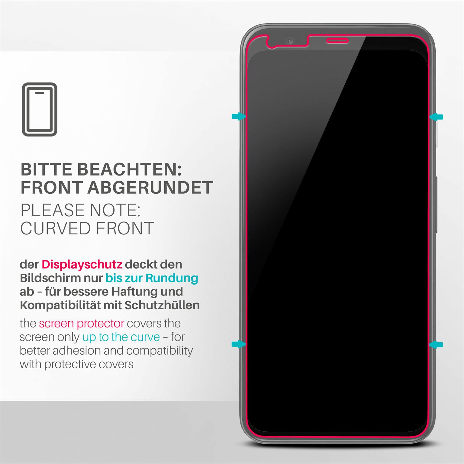 moex ShockProtect Google Pixel 4 Panzerglas Klar – Weiteres Produktbild 3