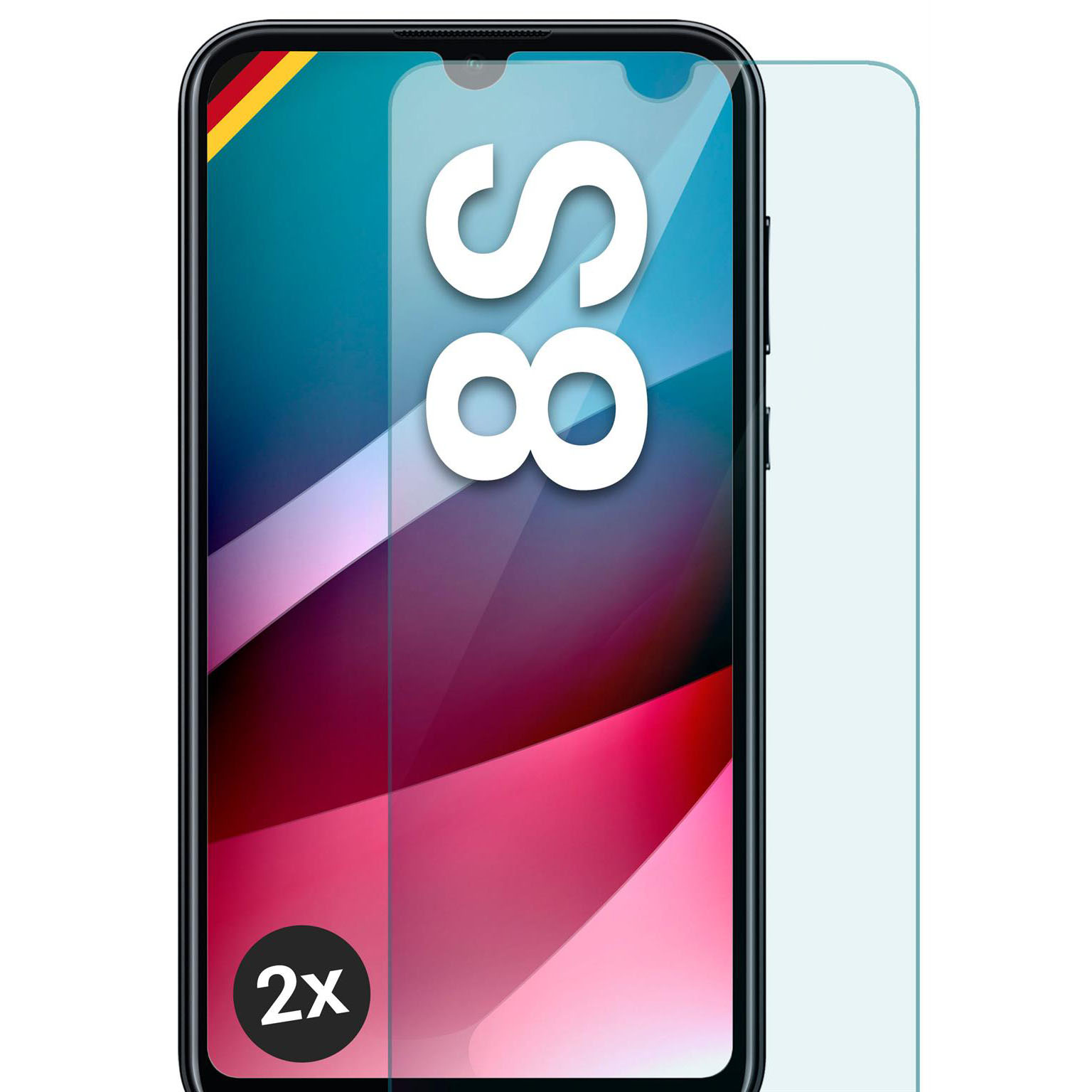 moex ShockProtect Honor 8S Panzerglas Klar – Weiteres Produktbild 1 moex ShockProtect Honor 8S Panzerglas Klar – Weiteres Produktbild 1