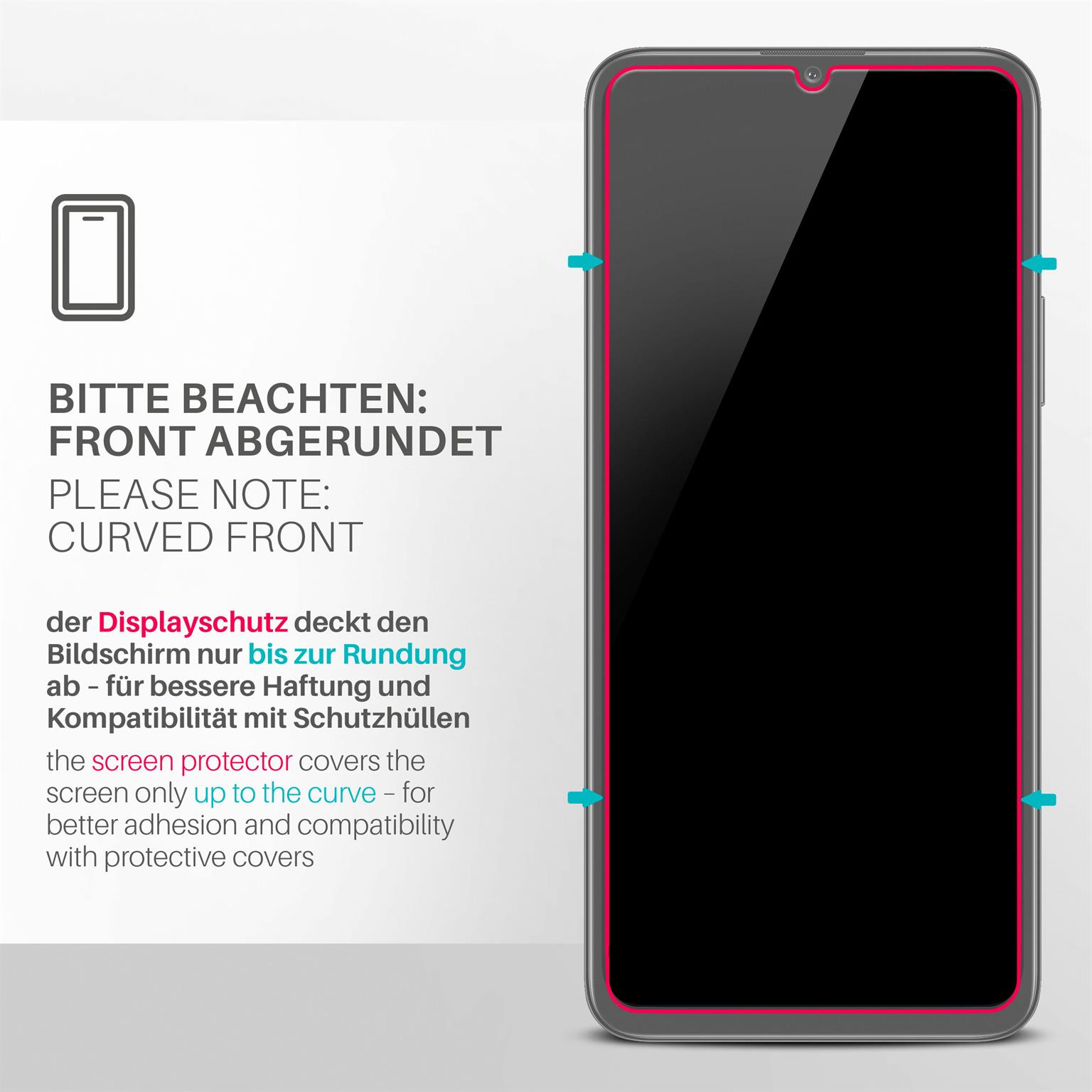 moex ShockProtect Honor X7 Panzerglas Klar – Weiteres Produktbild 2