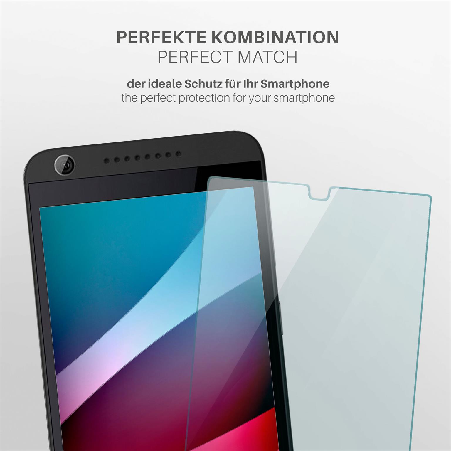 moex ShockProtect HTC Desire 626G Panzerglas Klar – Weiteres Produktbild 3