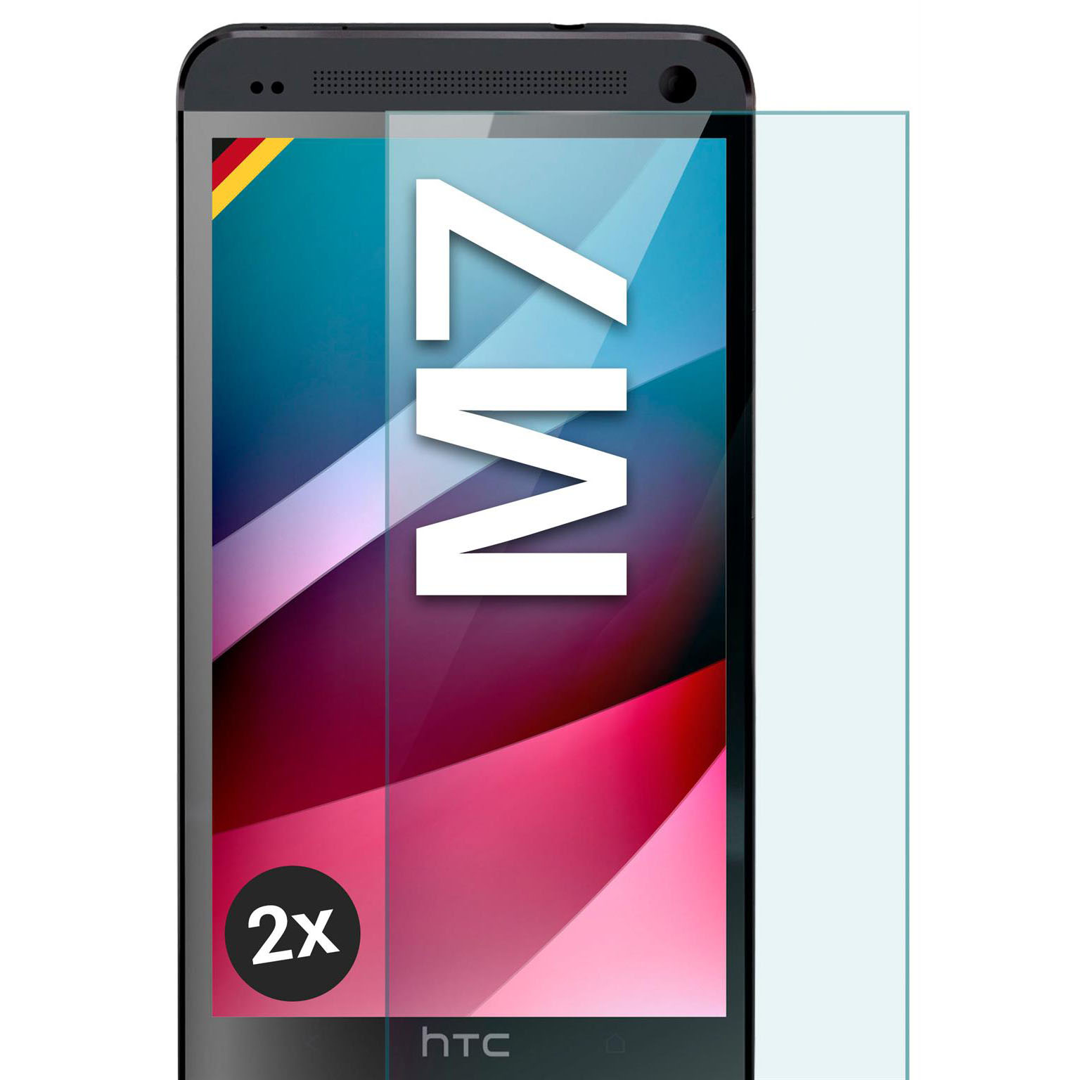 moex ShockProtect HTC One M7 Panzerglas Klar – undefined
