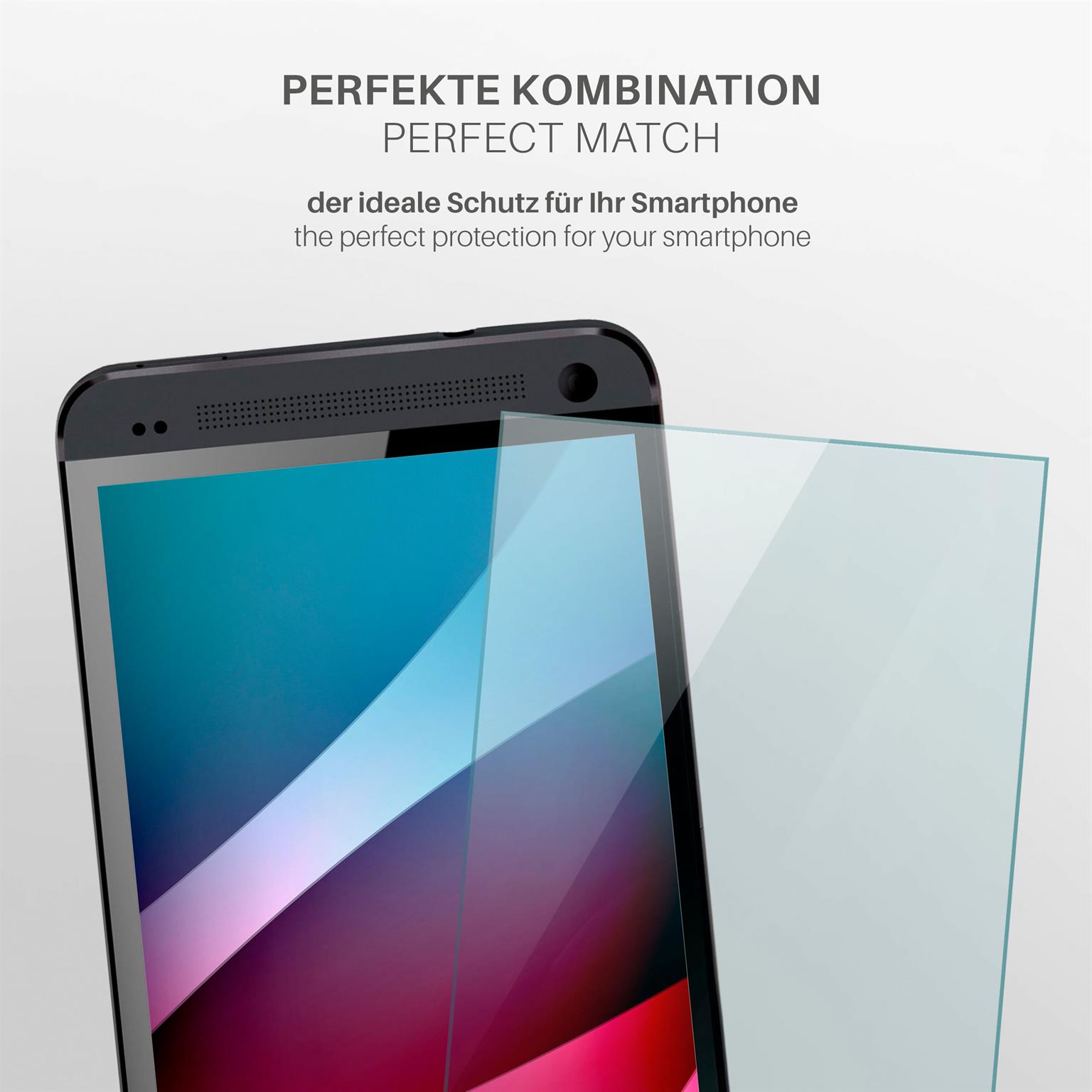 moex ShockProtect HTC One M7 Panzerglas Klar – Weiteres Produktbild 3