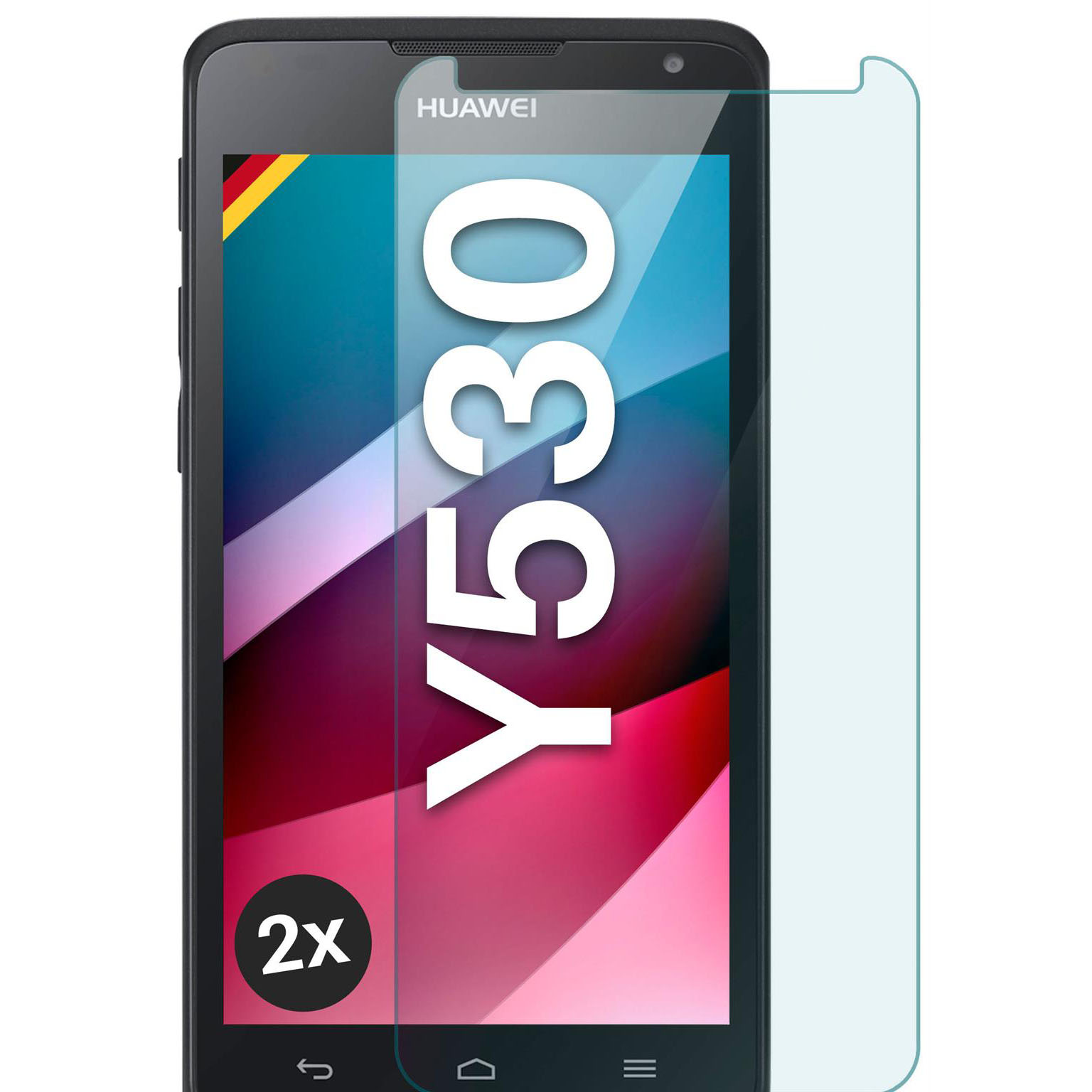 moex ShockProtect Huawei Ascend Y530 Panzerglas Klar – Weiteres Produktbild 1 moex ShockProtect Huawei Ascend Y530 Panzerglas Klar – Weiteres Produktbild 1