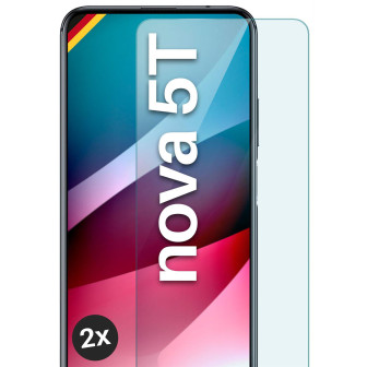 moex ShockProtect Huawei nova 5T Panzerglas Klar – 2er Set
