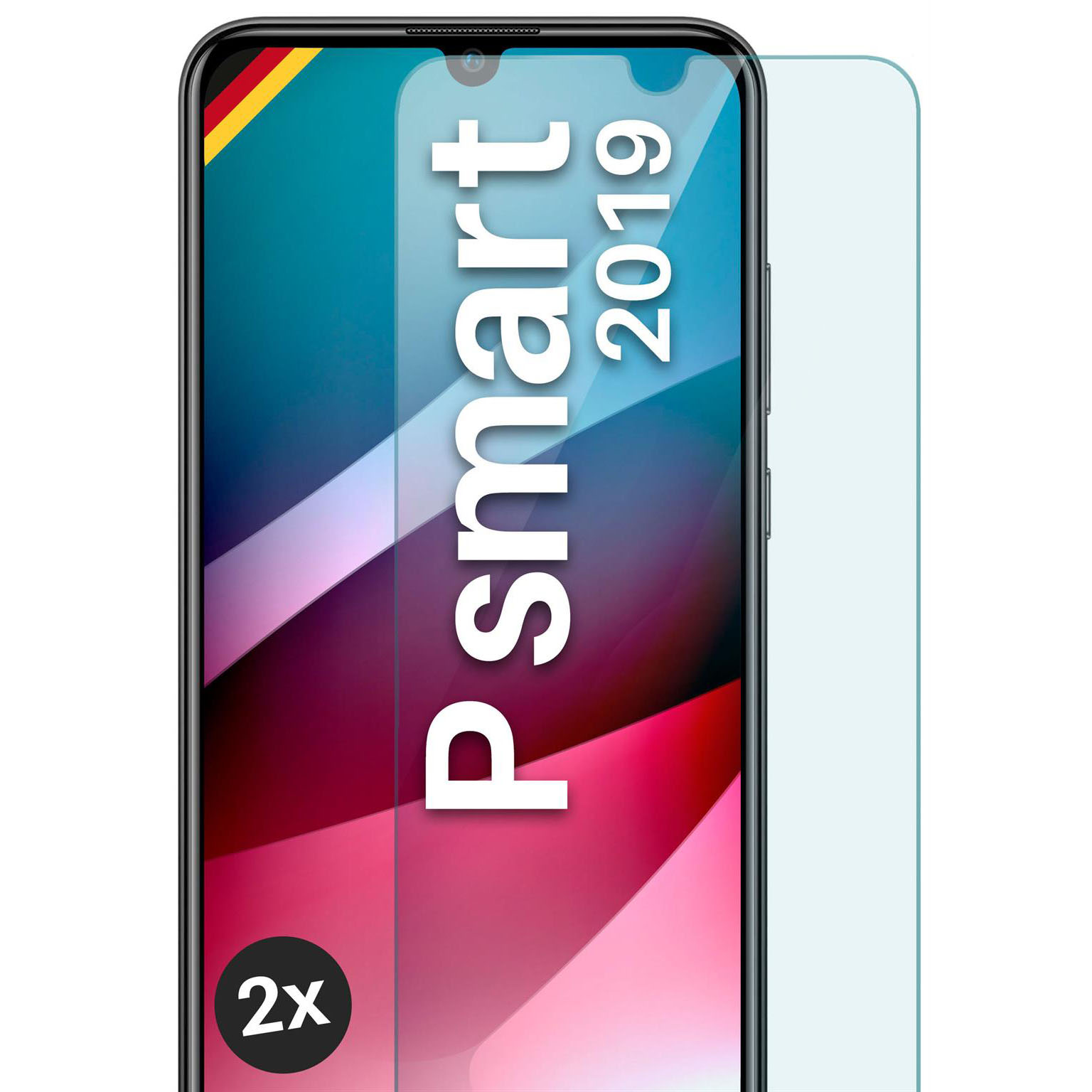 moex ShockProtect Huawei P smart 2019 Panzerglas Klar – 2er Set moex ShockProtect Huawei P smart 2019 Panzerglas Klar – 2er Set