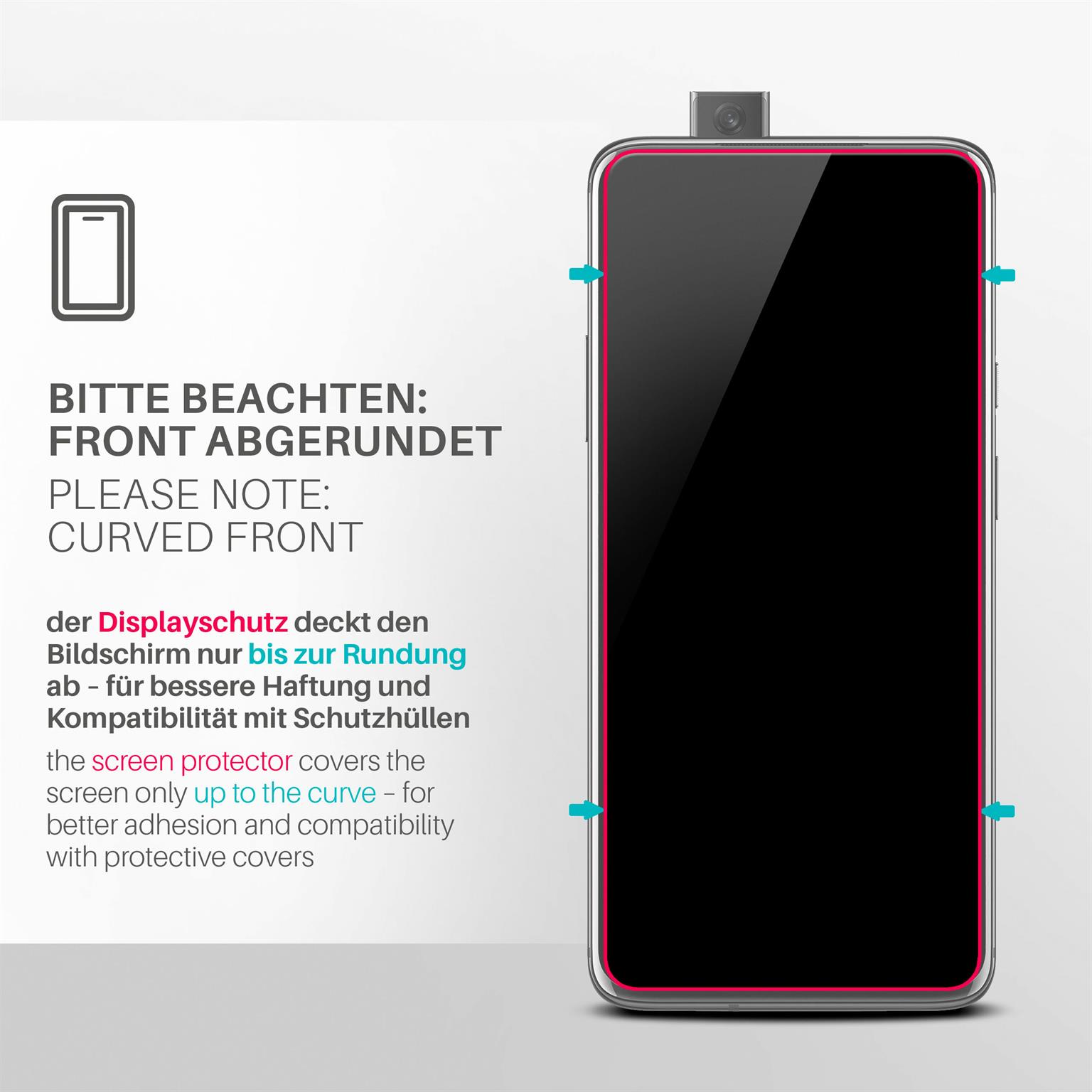 moex ShockProtect Huawei P smart Pro Panzerglas Klar – Weiteres Produktbild 3