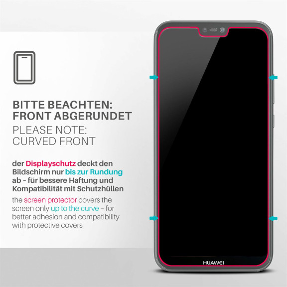 moex ShockProtect Huawei P20 Lite Panzerglas Klar – Weiteres Produktbild 3