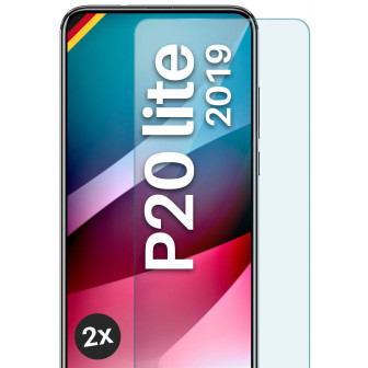 moex ShockProtect Huawei P20 Lite (2019) Panzerglas Klar – 2er Set