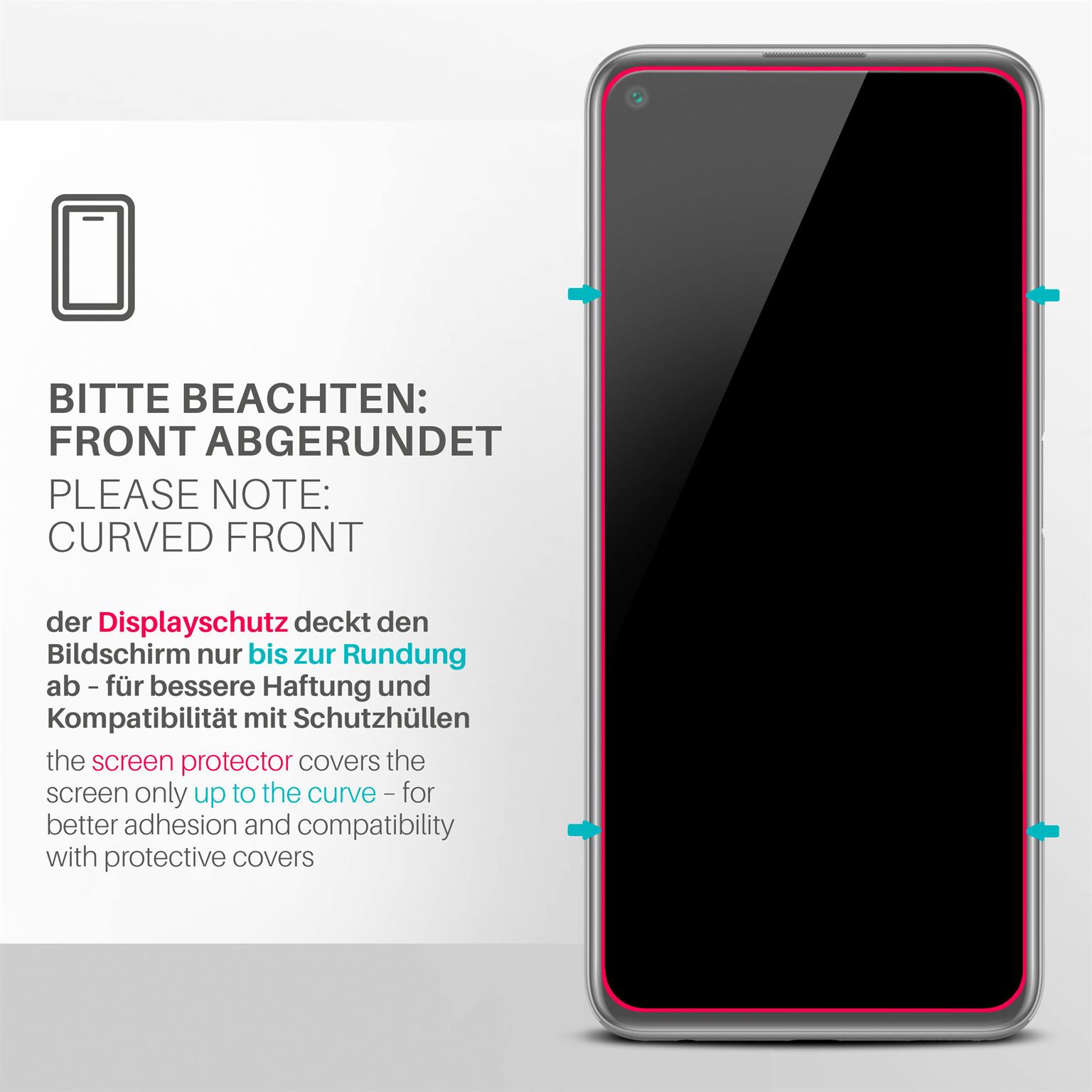 moex ShockProtect Huawei P40 Lite Panzerglas Klar – Weiteres Produktbild 3